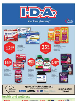 I.D.A. Pharmacy - Monthly Flyer