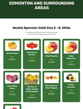H&W Produce - Edmonton - Weekly Flyer Specials