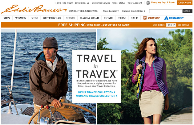 Eddie Bauer online store flyer