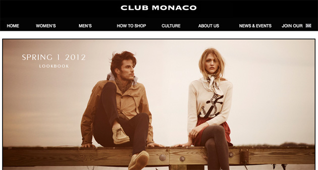 Club Monaco online store flyer