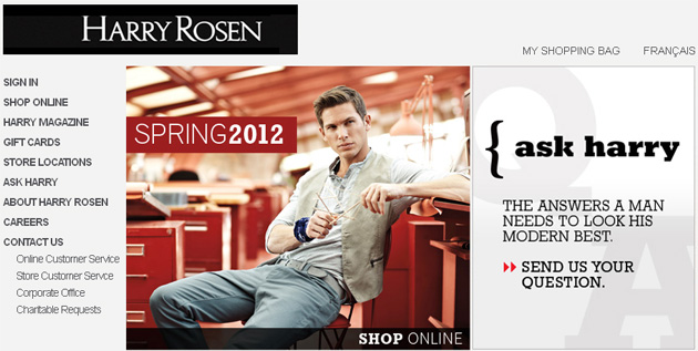 harry rosen online sale