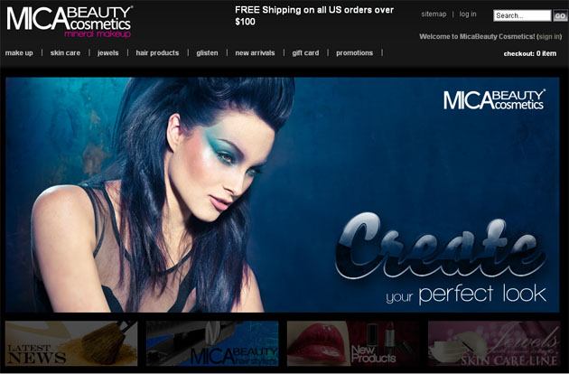 MICA Beauty Cosmetics Online Store