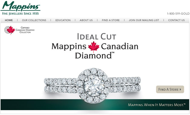 Mappins Fine Jewellers online Store