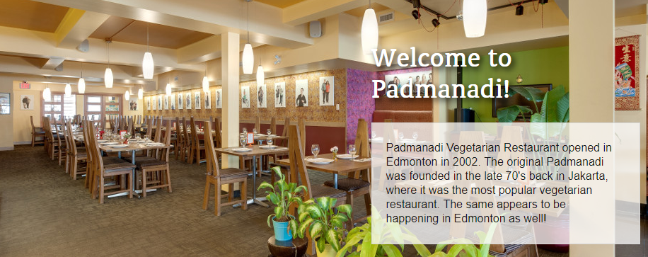 Padmanadi Vegetarian Restaurant Online