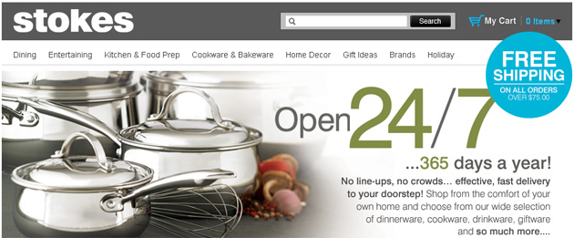 Stokes Kitchen and Tableware Store online