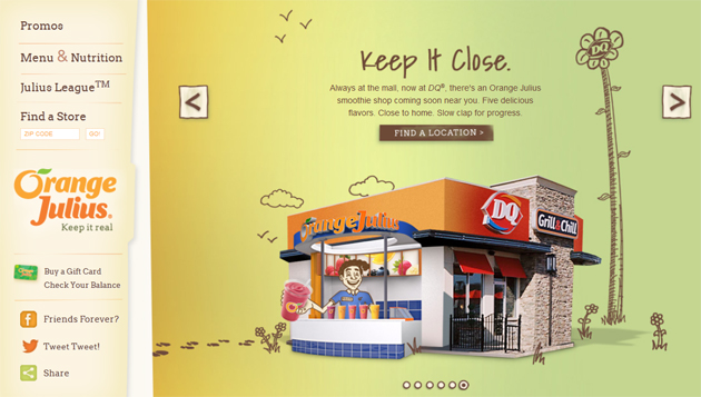 Orange Julius smoothies juices online