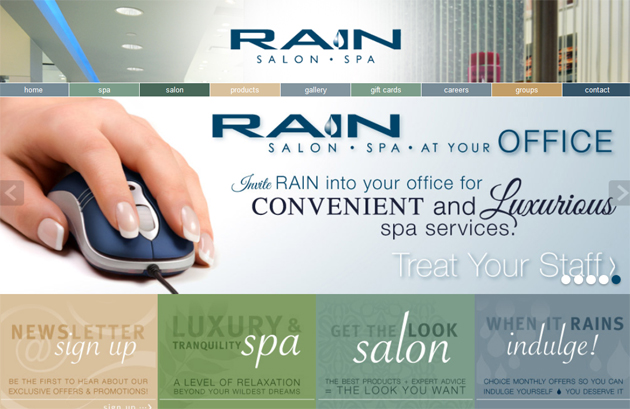 Rain Salon Spa online