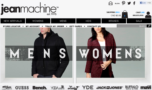 Jean Machine Store online