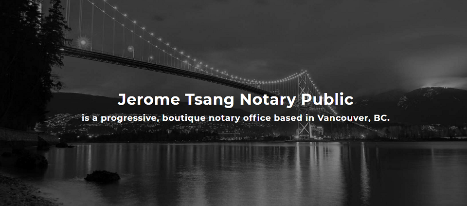 Jerome Tsang Notary Public Online