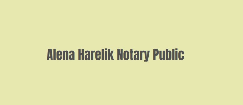 Alena Harelik Notary Public Online