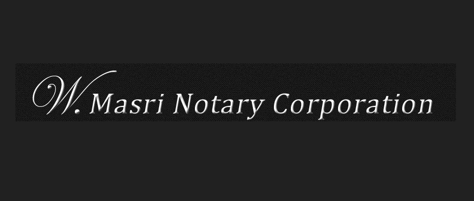 W. Masri Notary Corporation Online