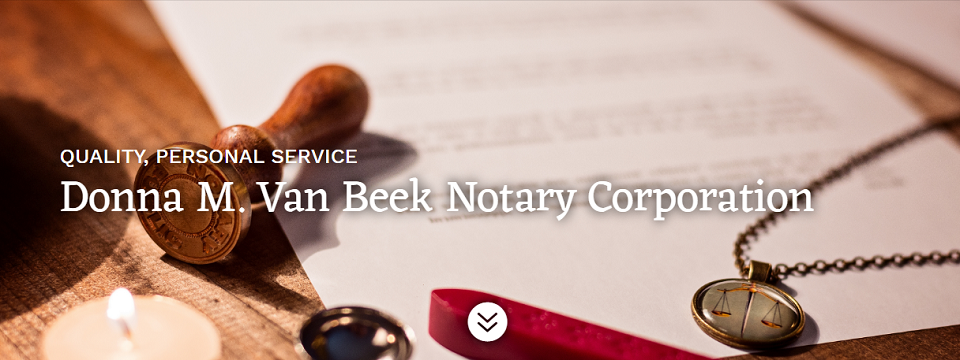 Donna M. Van Beek Notary Corporation Online