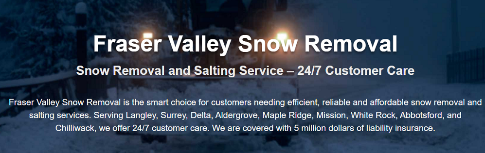 Fraser Valley Snow Removal Online