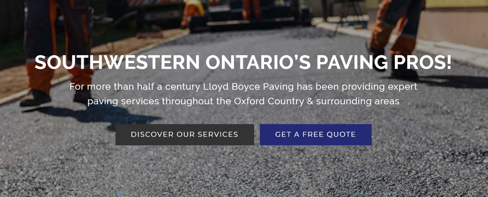 Lloyd Boyce Paving Online