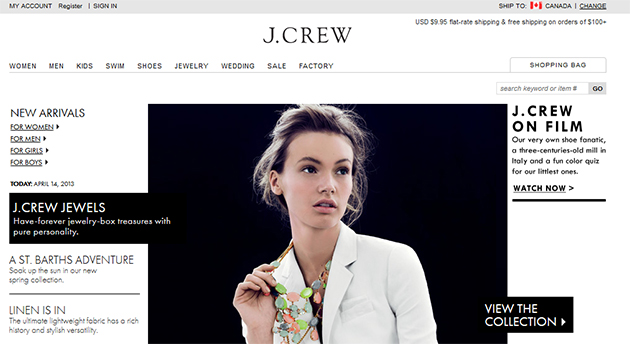 J.Crew online