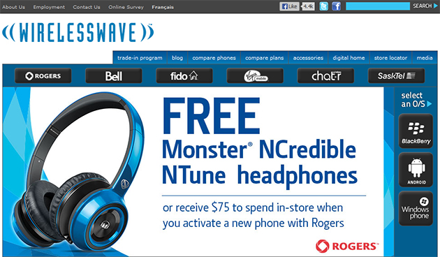 Wireless wave online