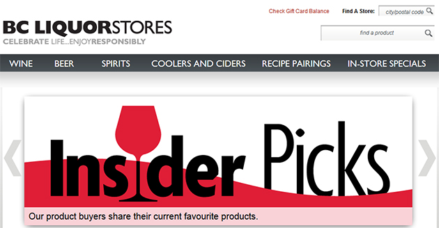 BC Liquor Stores online