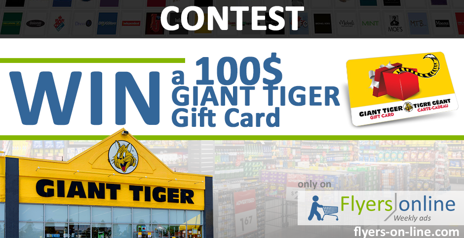 Win 100$ Giant Tiger Gift Card Contest