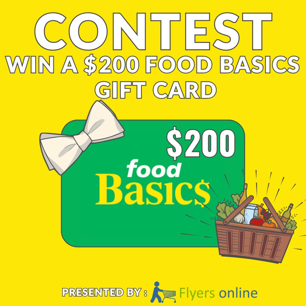 Win a $200 Food Basics Gift Card Contest