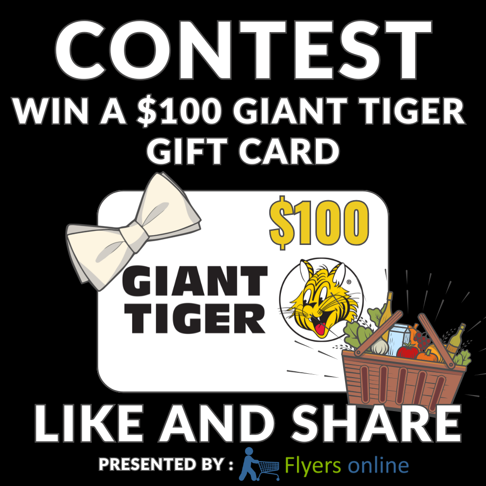 Win a $100 Giant Tiger Gift Card Contest