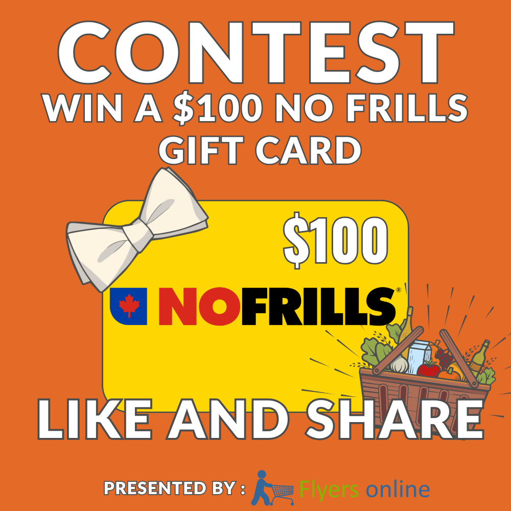 Win a $100 No Frills Gift Card Contest