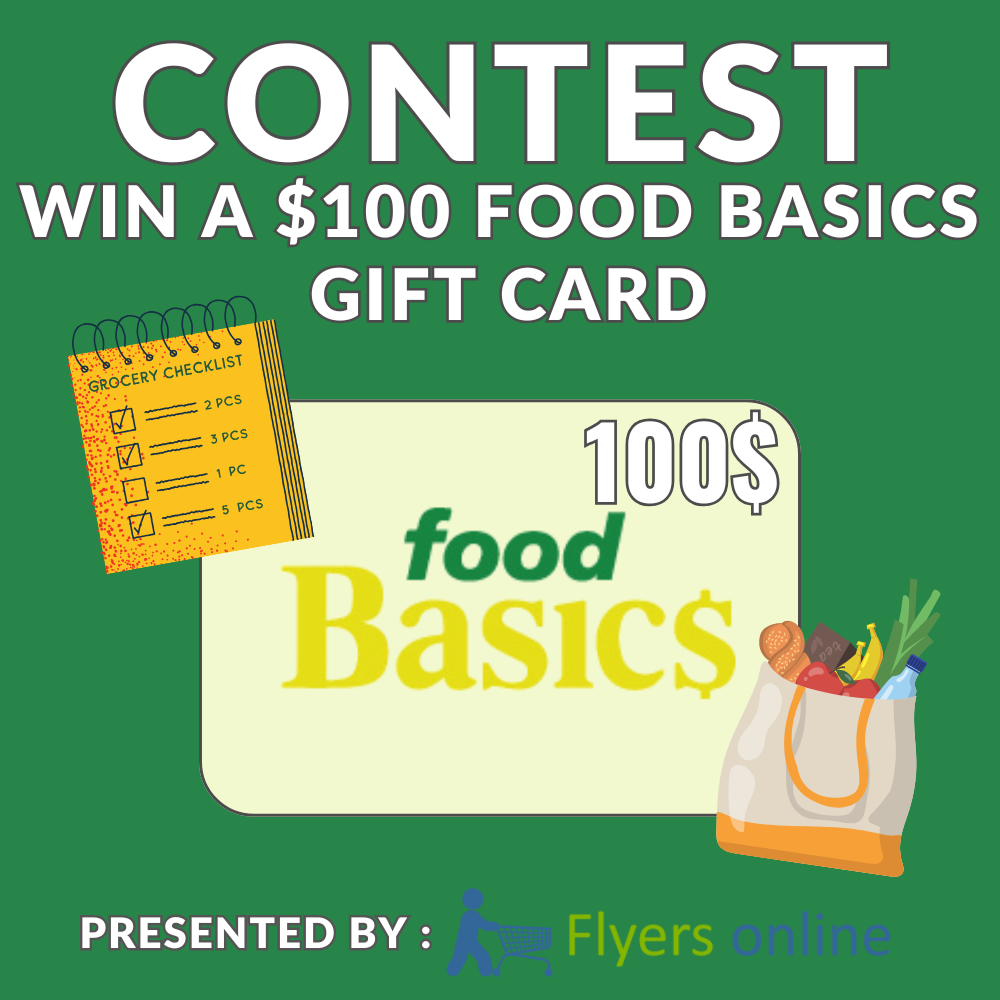 Win a $100 Food Basics Gift Card Contest