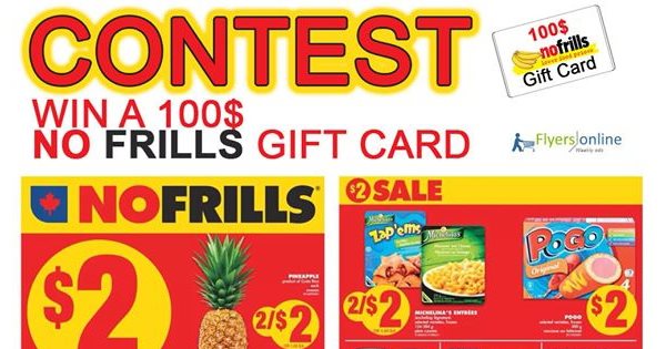 No Frills 100$ Gift Card Contest