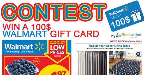 Win a 100$ Walmart Gift Card