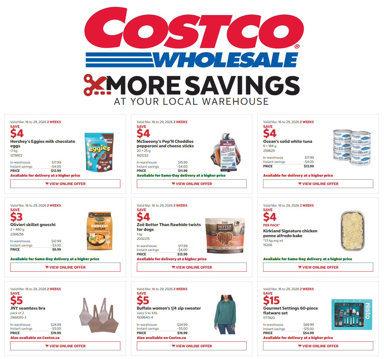 Costco Unveils "More Savings" Flyer: Top Deals for the Second Half of March