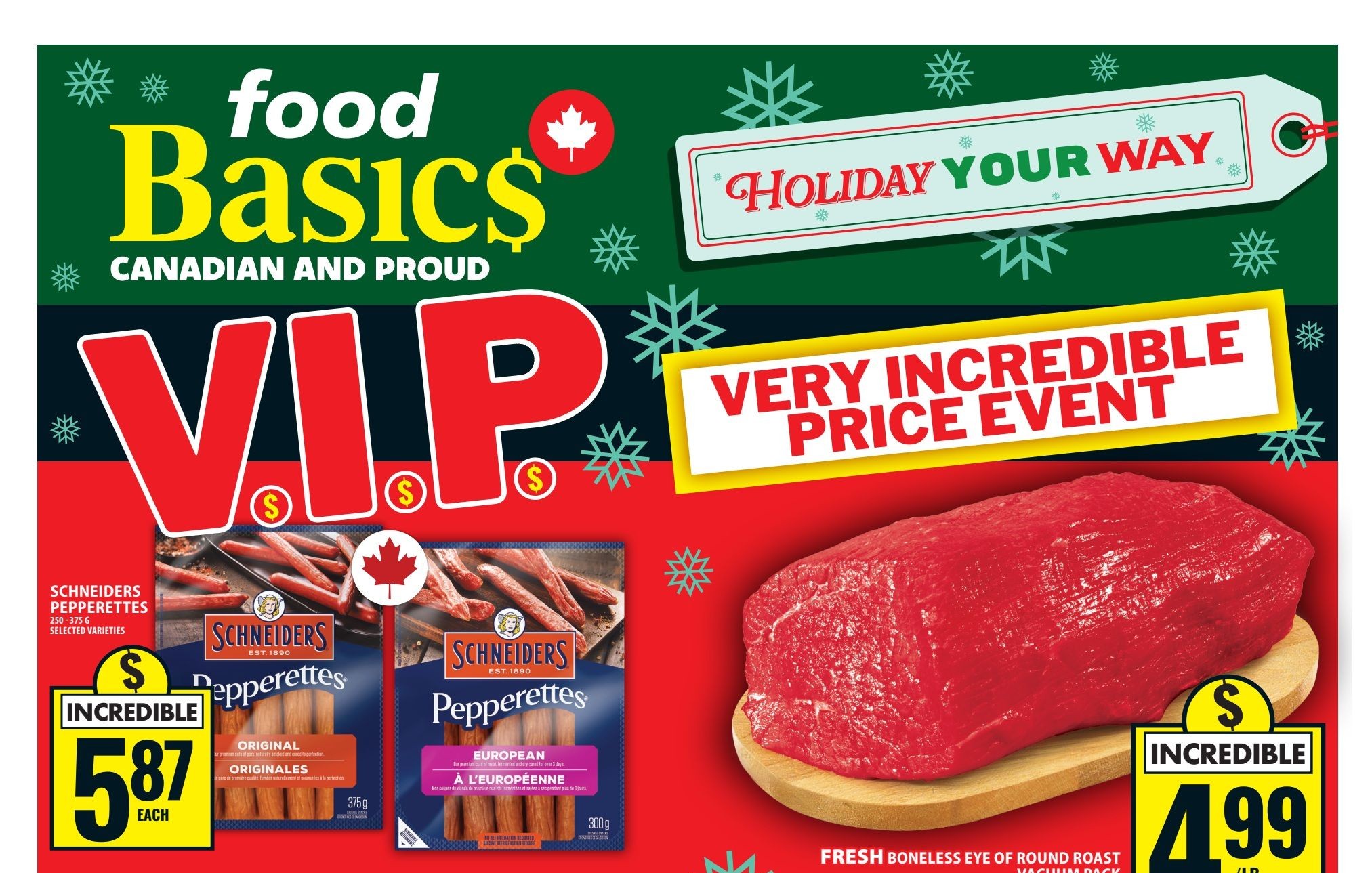 Food Basics – VIP Very Incredible Price Event (Dec 11–17, 2025)
