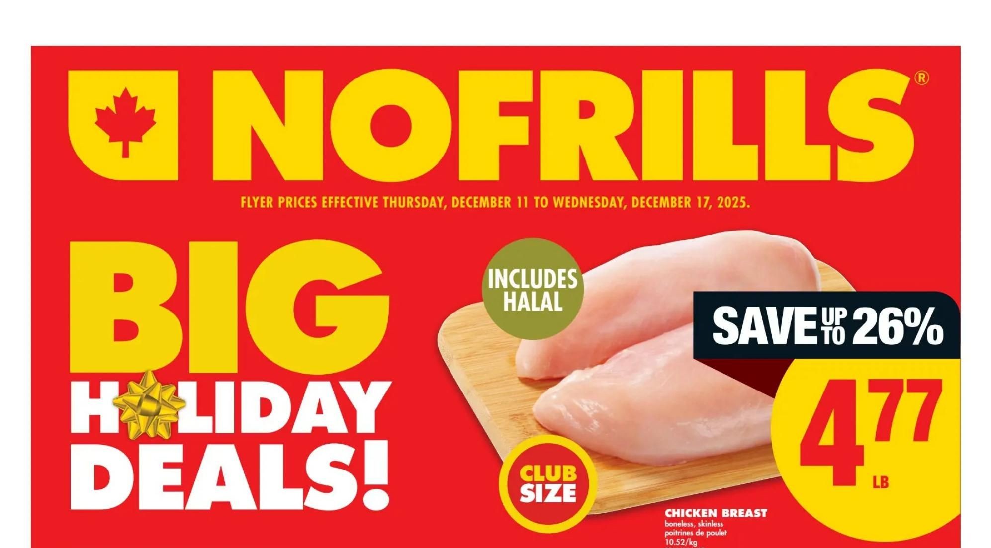 BIG Holiday Deals at No Frills (Dec 11–17, 2025)