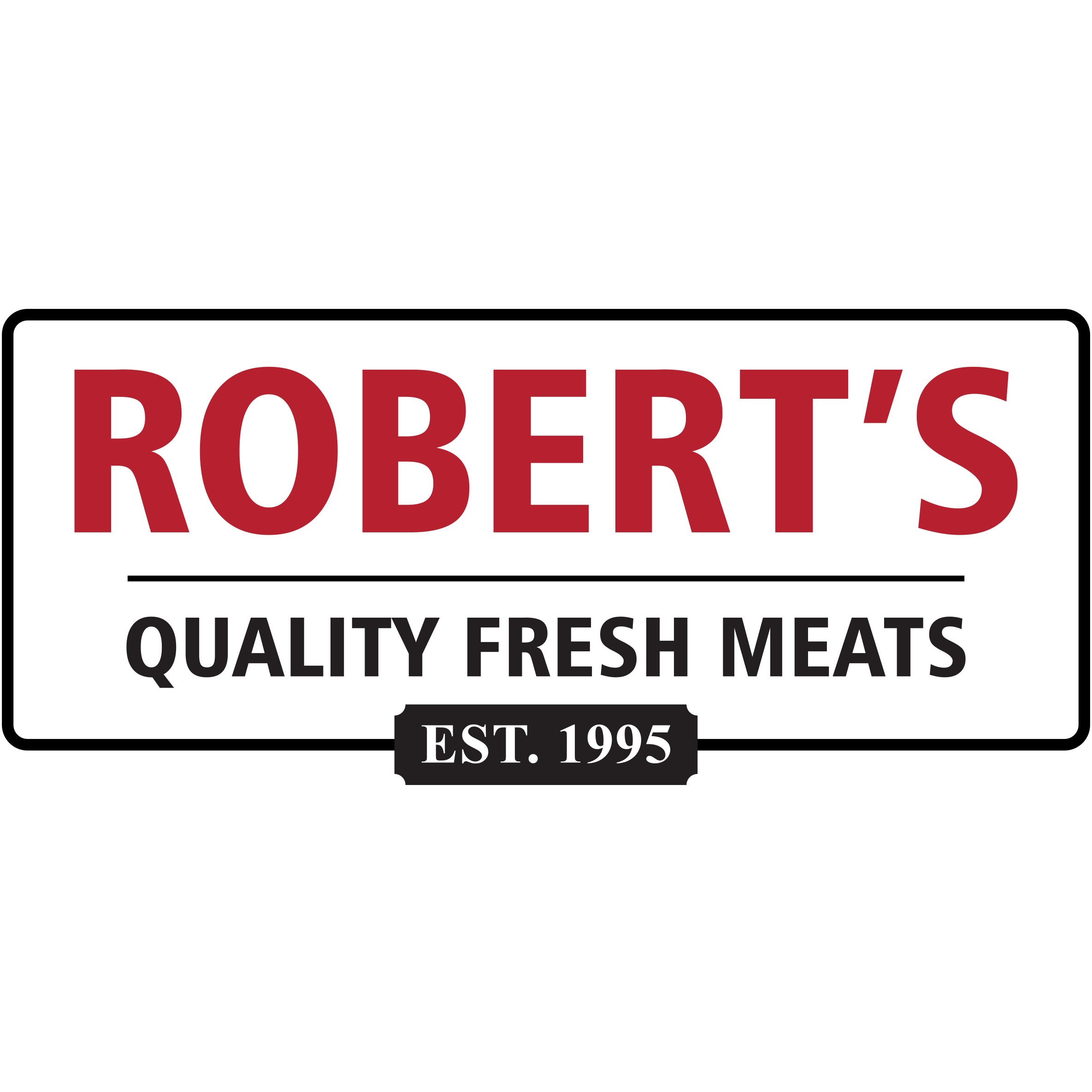 Robert's Quality Fresh Meats Logo