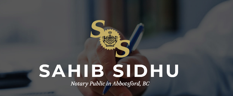 Sahib Sidhu's Notary Public Online