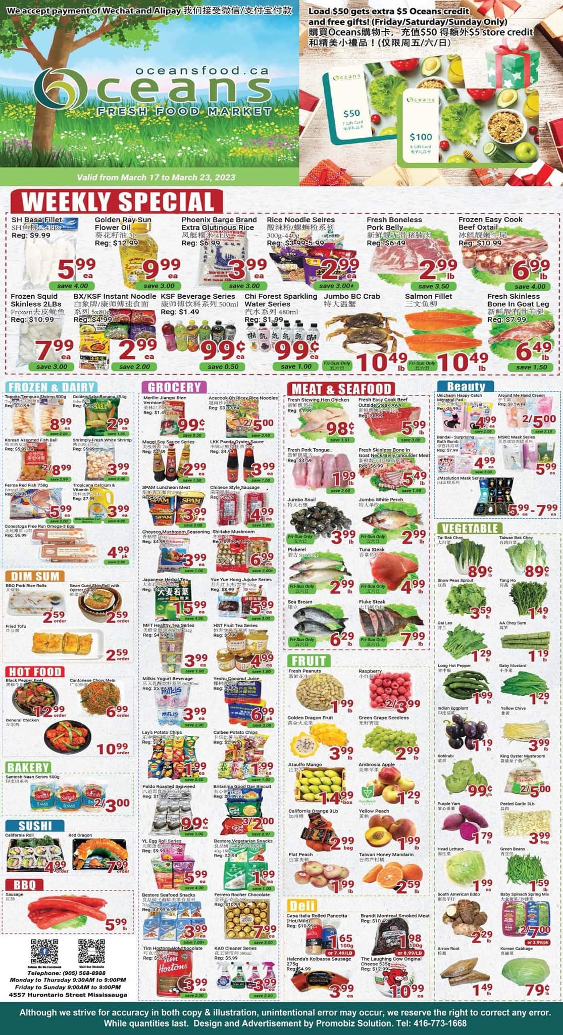 Oceans Fresh Food Market - Mississauga Hurontario Street - Weekly Flyer Specials - Page 1