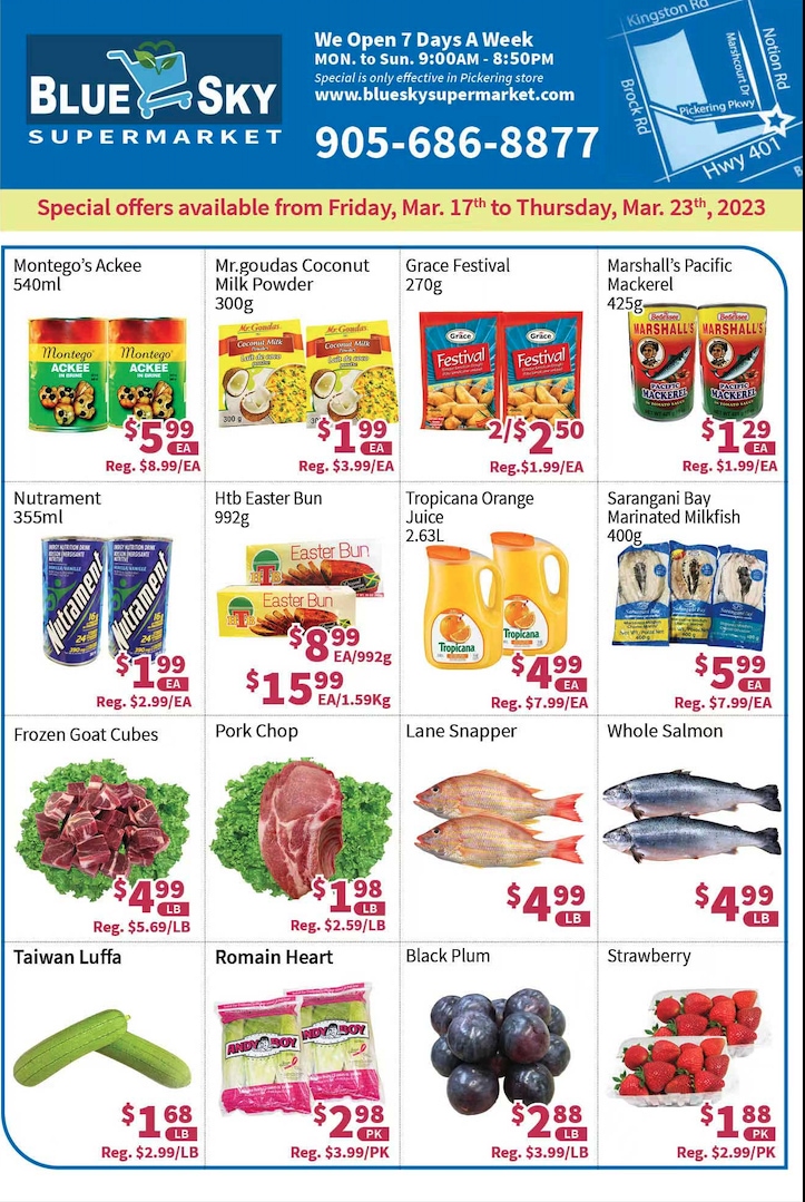 Blue Sky Supermarket - Pickering - Weekly Flyer Specials - Page 1
