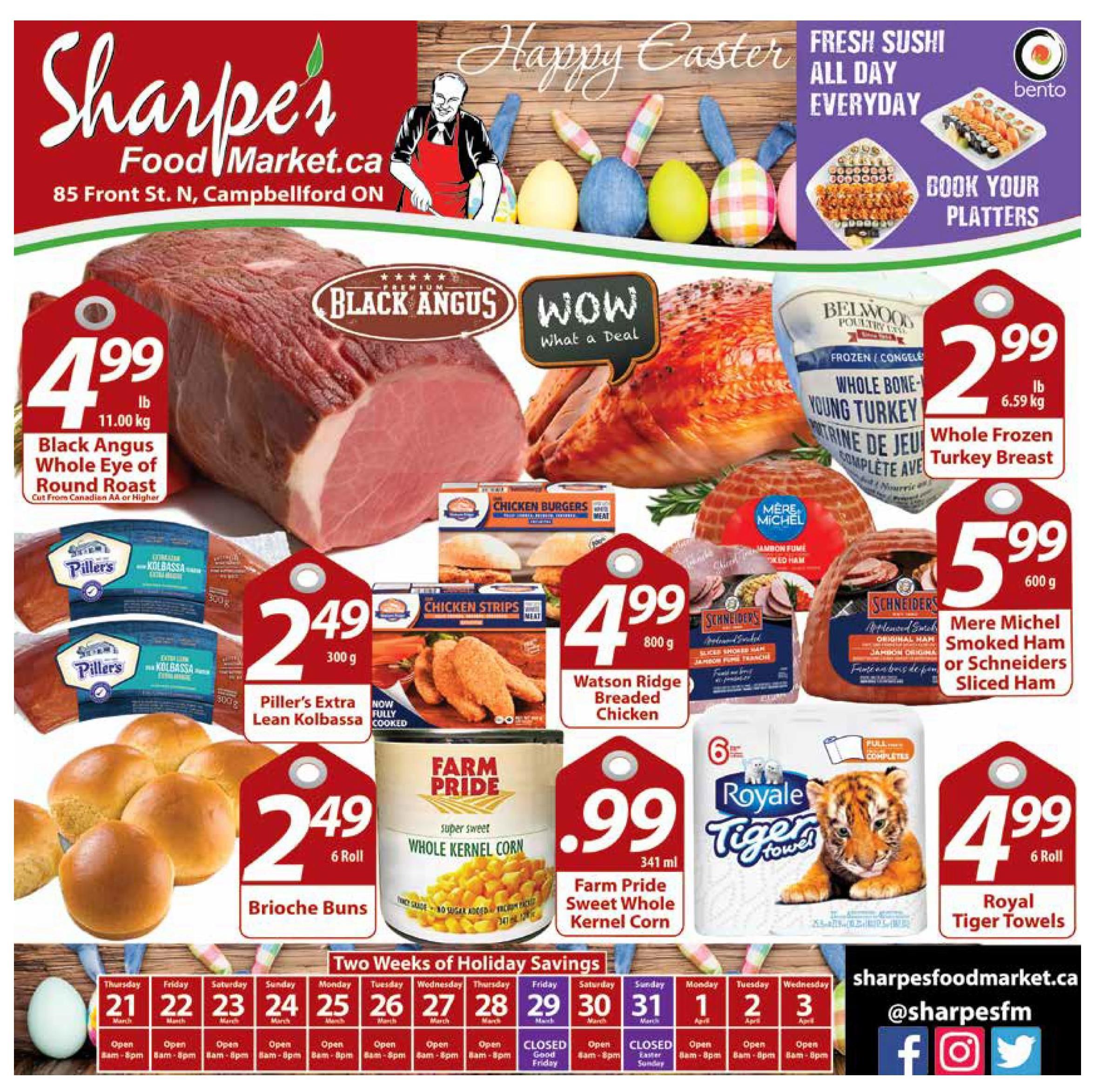 Sharpe’s Food Market - 2 Weeks of Savings