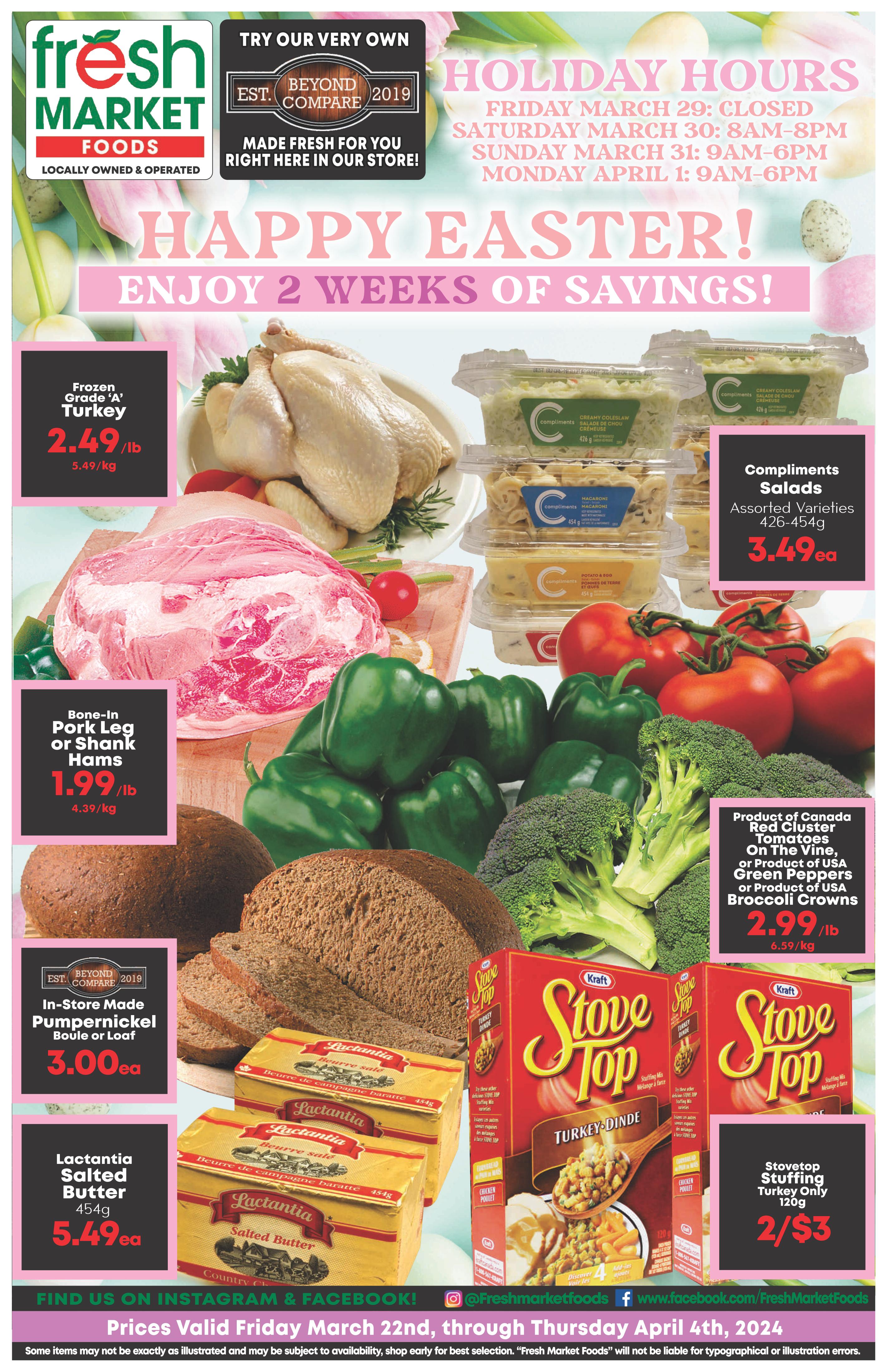 Fresh Market Foods - 2 Weeks of Savings