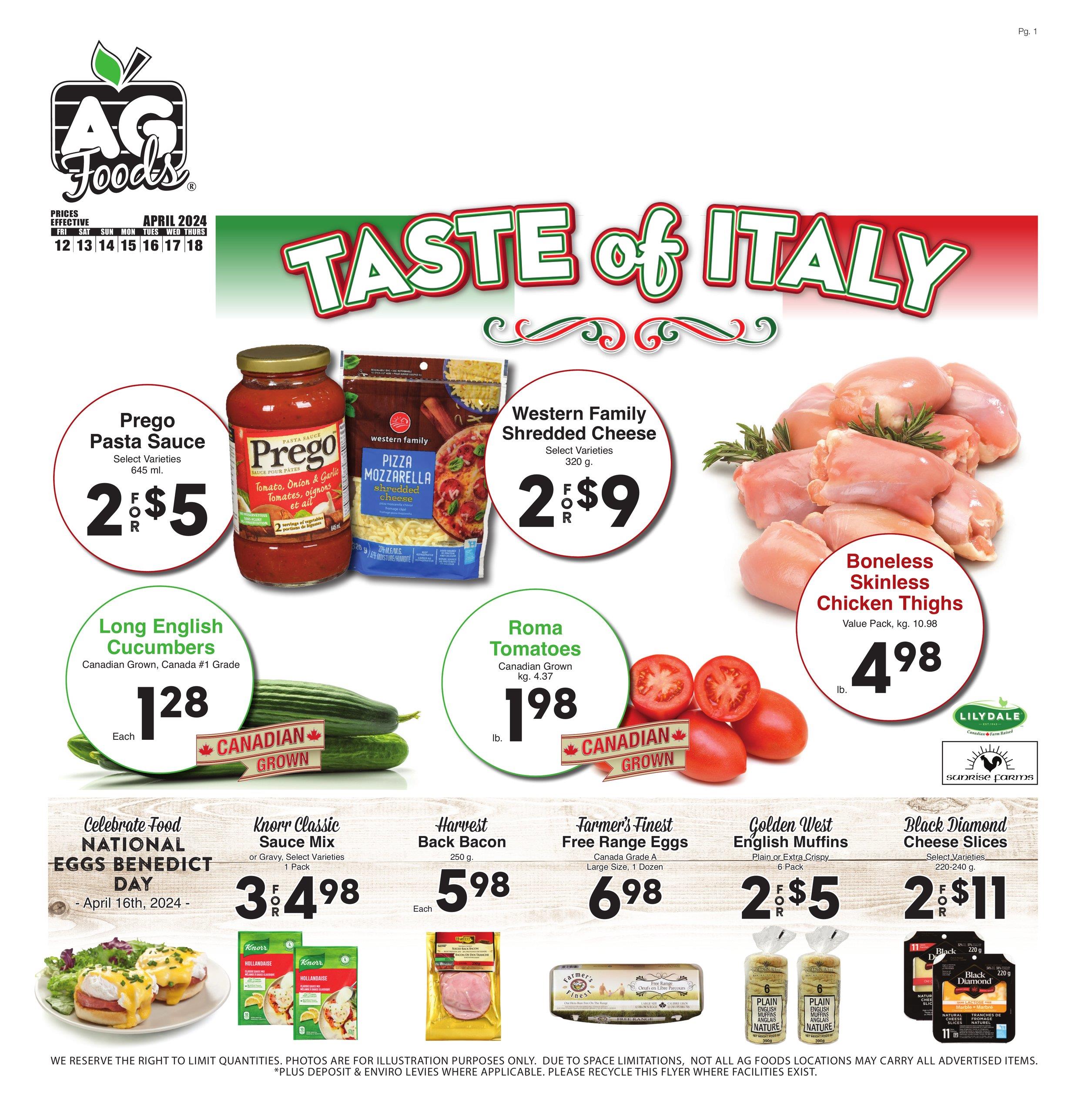 AG Foods - Weekly Flyer Specials