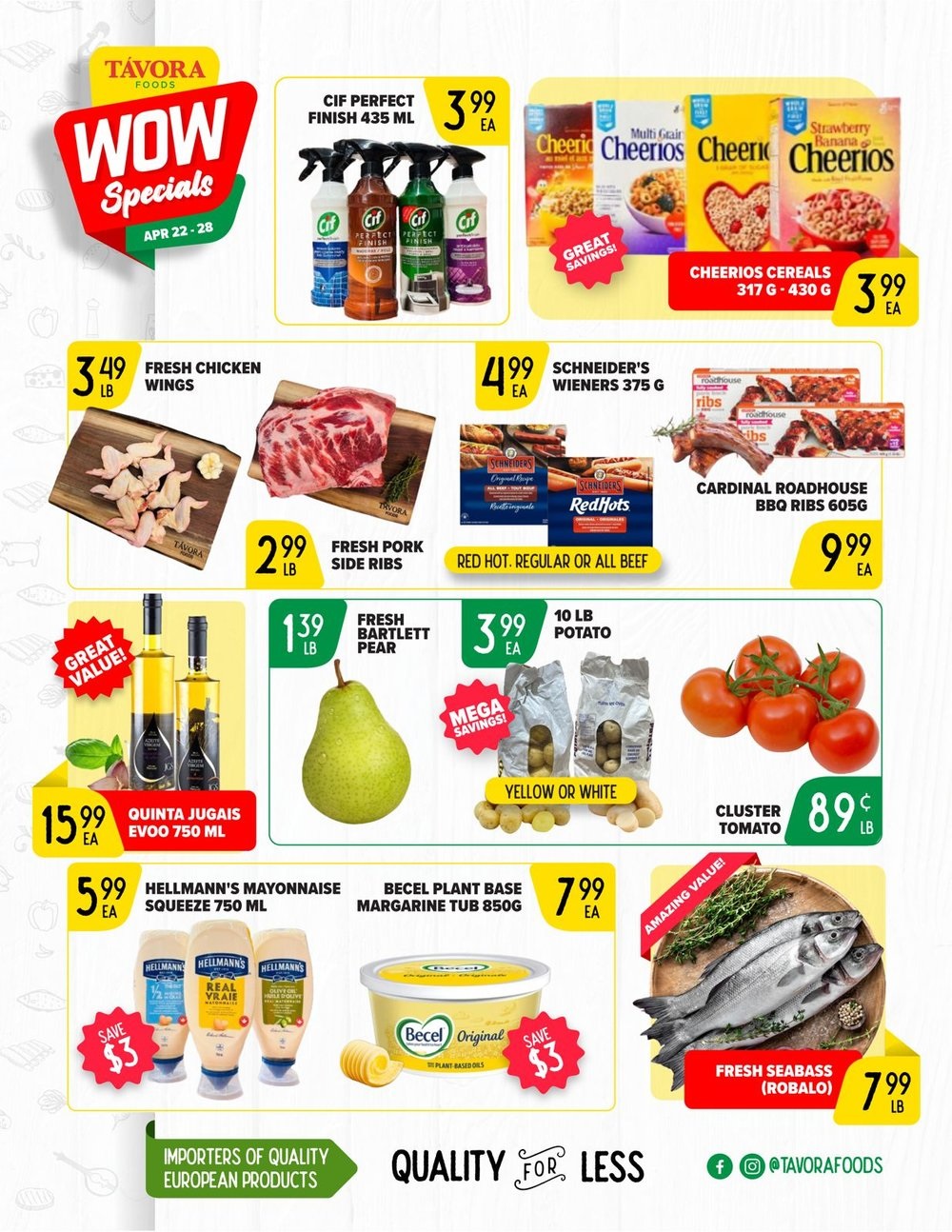 Tavora Foods - Weekly Flyer Specials