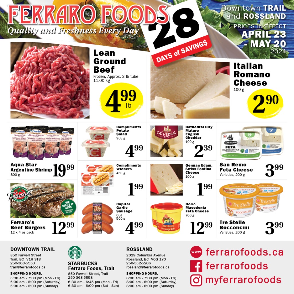 Ferraro Foods - Monthly Savings