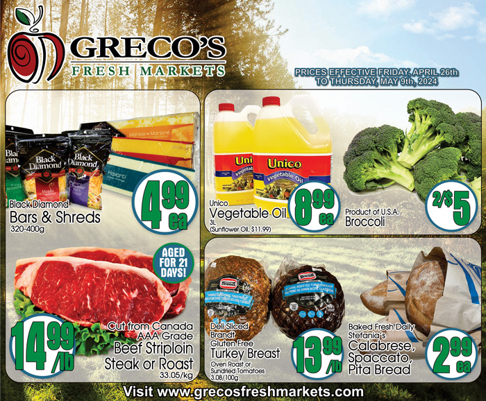 Greco's Fresh Markets - 2 Weeks of Savings