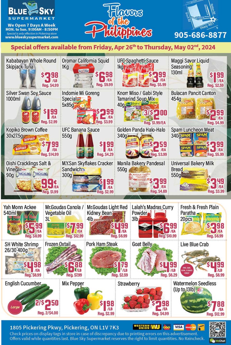 Blue Sky Supermarket - Pickering - Weekly Flyer Specials