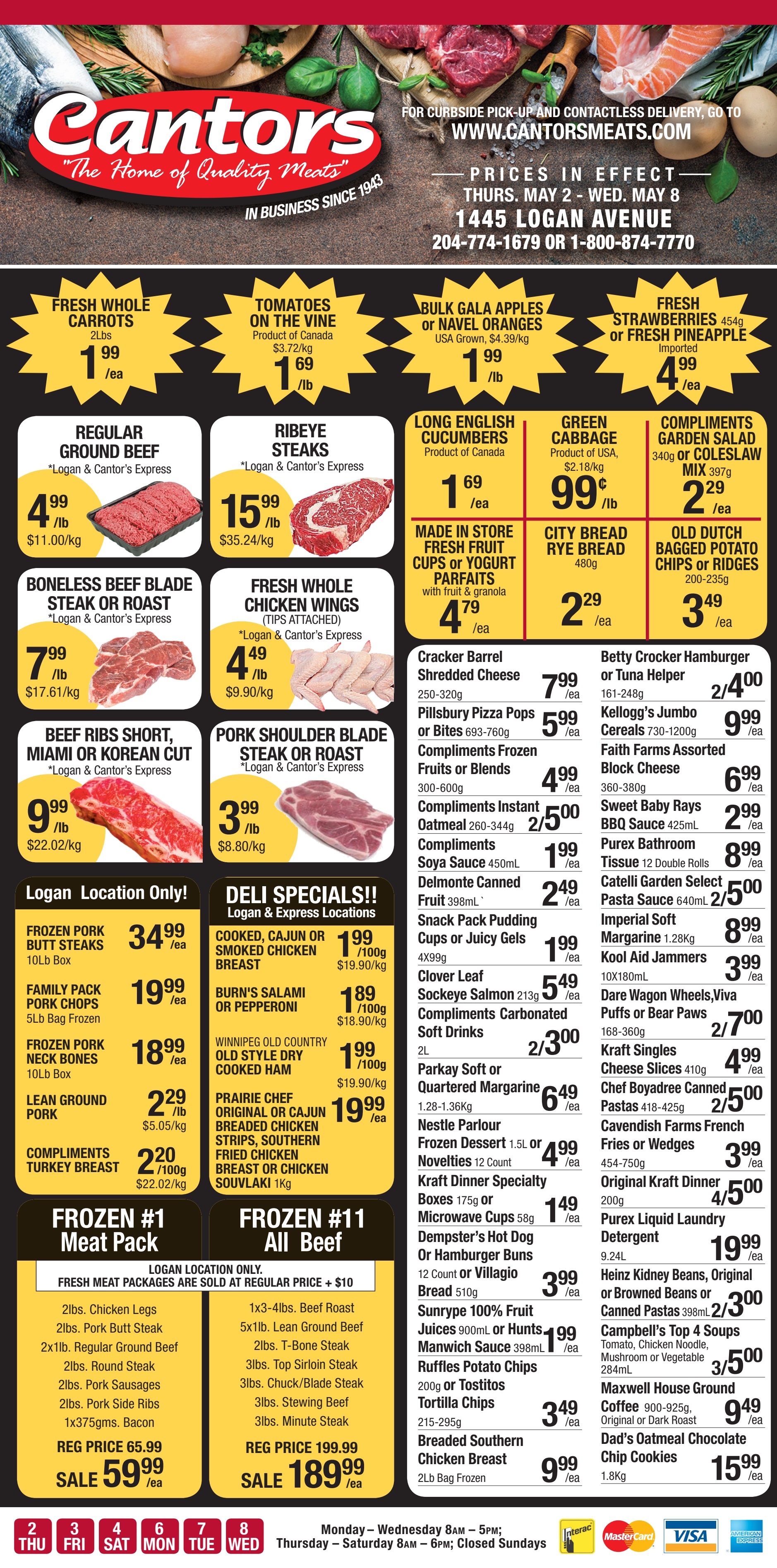 Cantor's Quality Meats & Groceries - Weekly Flyer Specials