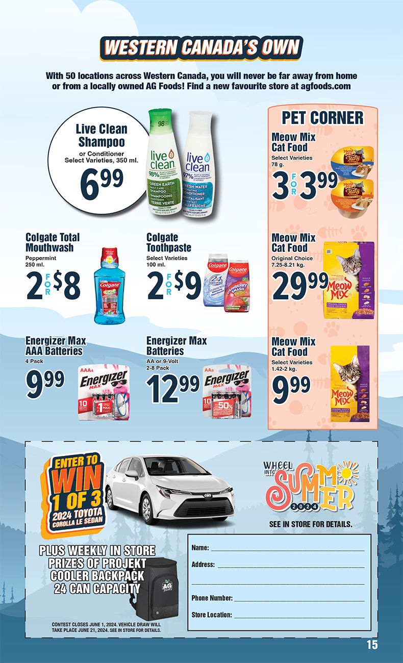 AG Foods Wheel Into Summer Flyer Savings - Page 15