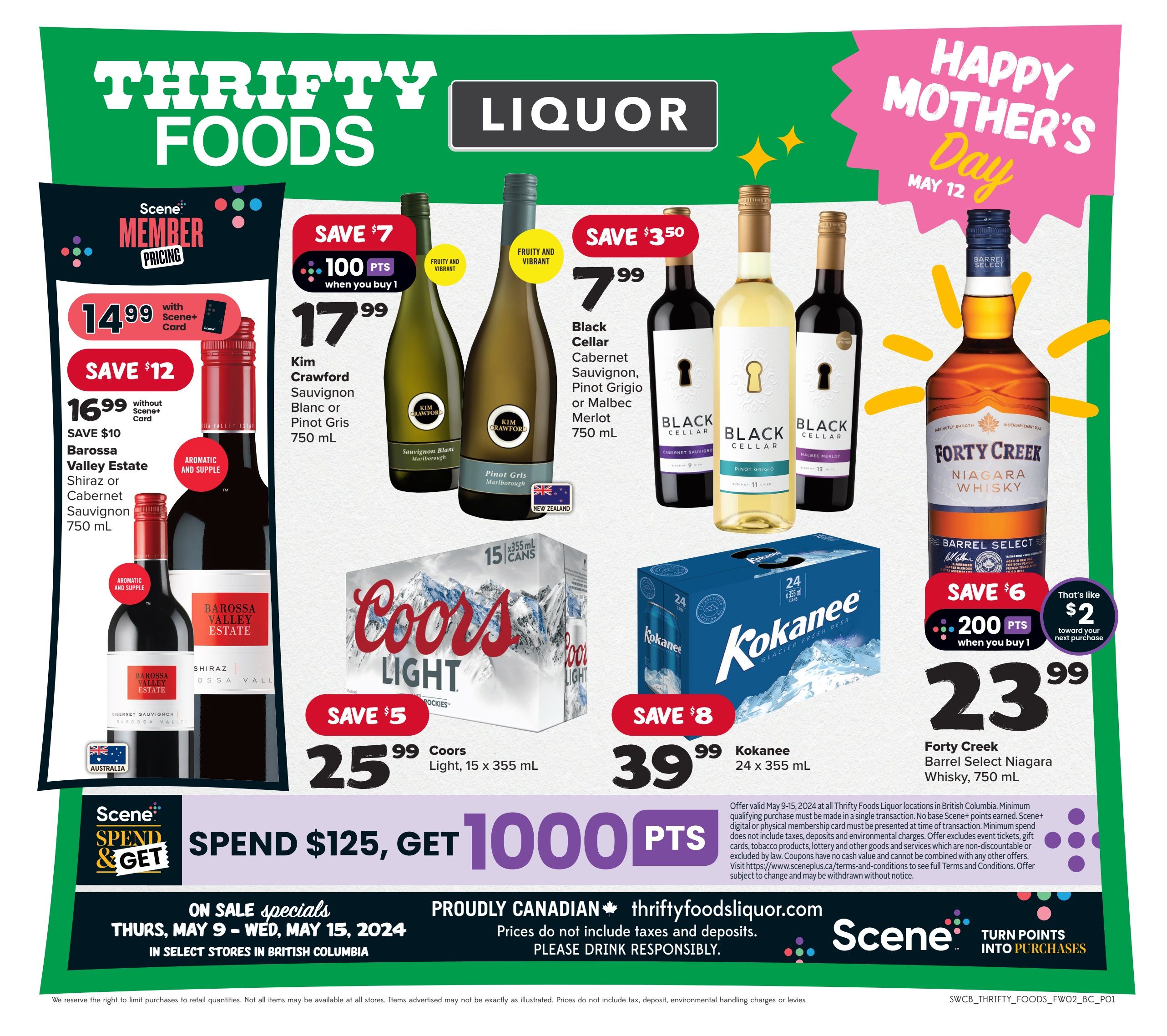Thrifty Foods - Liquor Flyer