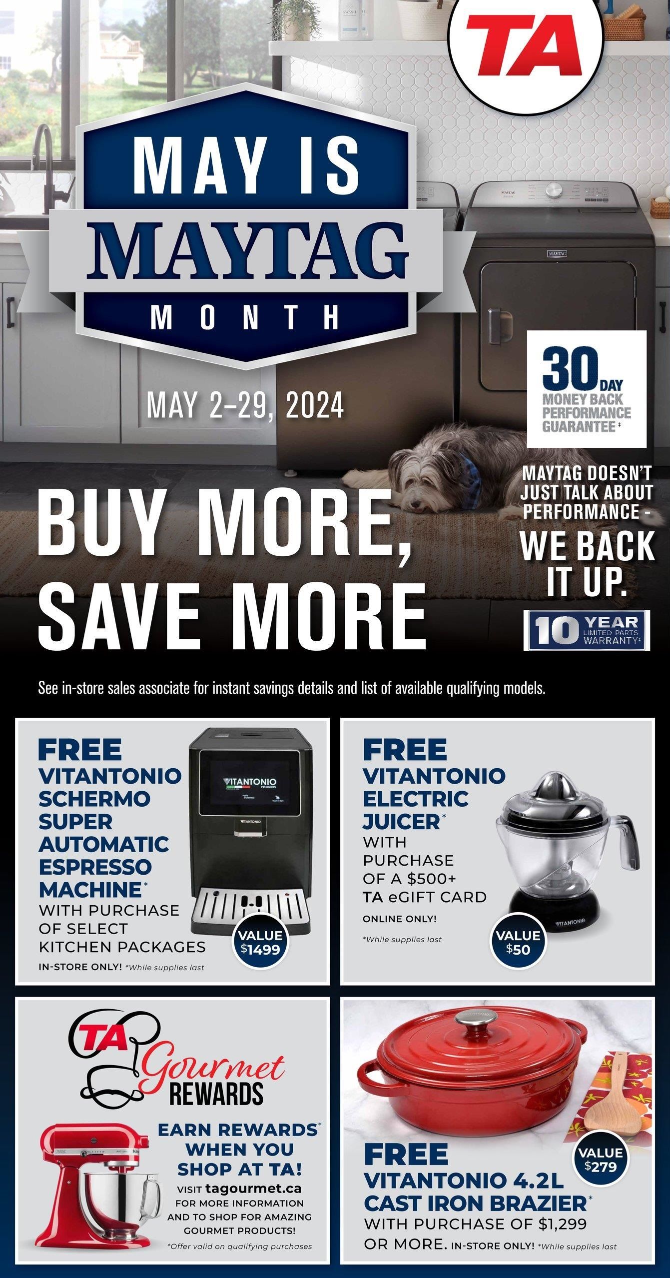 TA Appliance - Monthly Specials