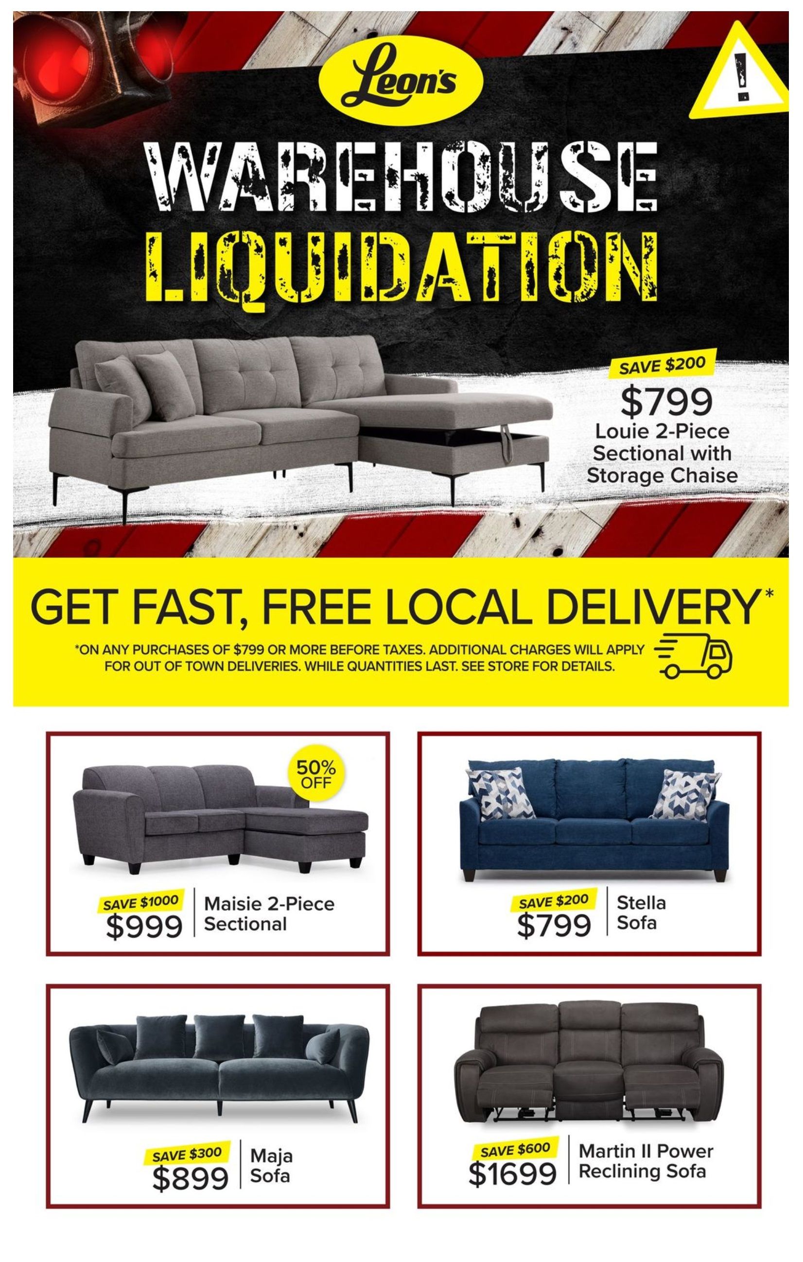 Leon's - Warehouse Liquidation