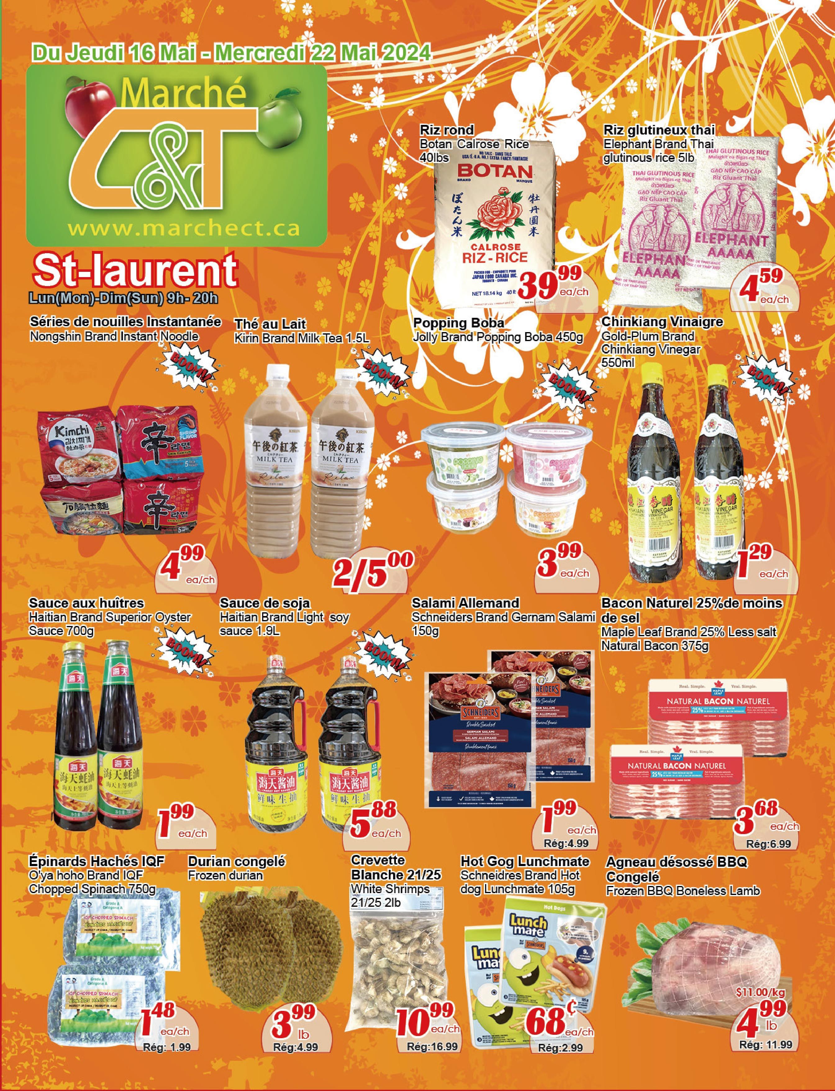 C&T Supermarket - St. Laurent - Weekly Flyer Specials