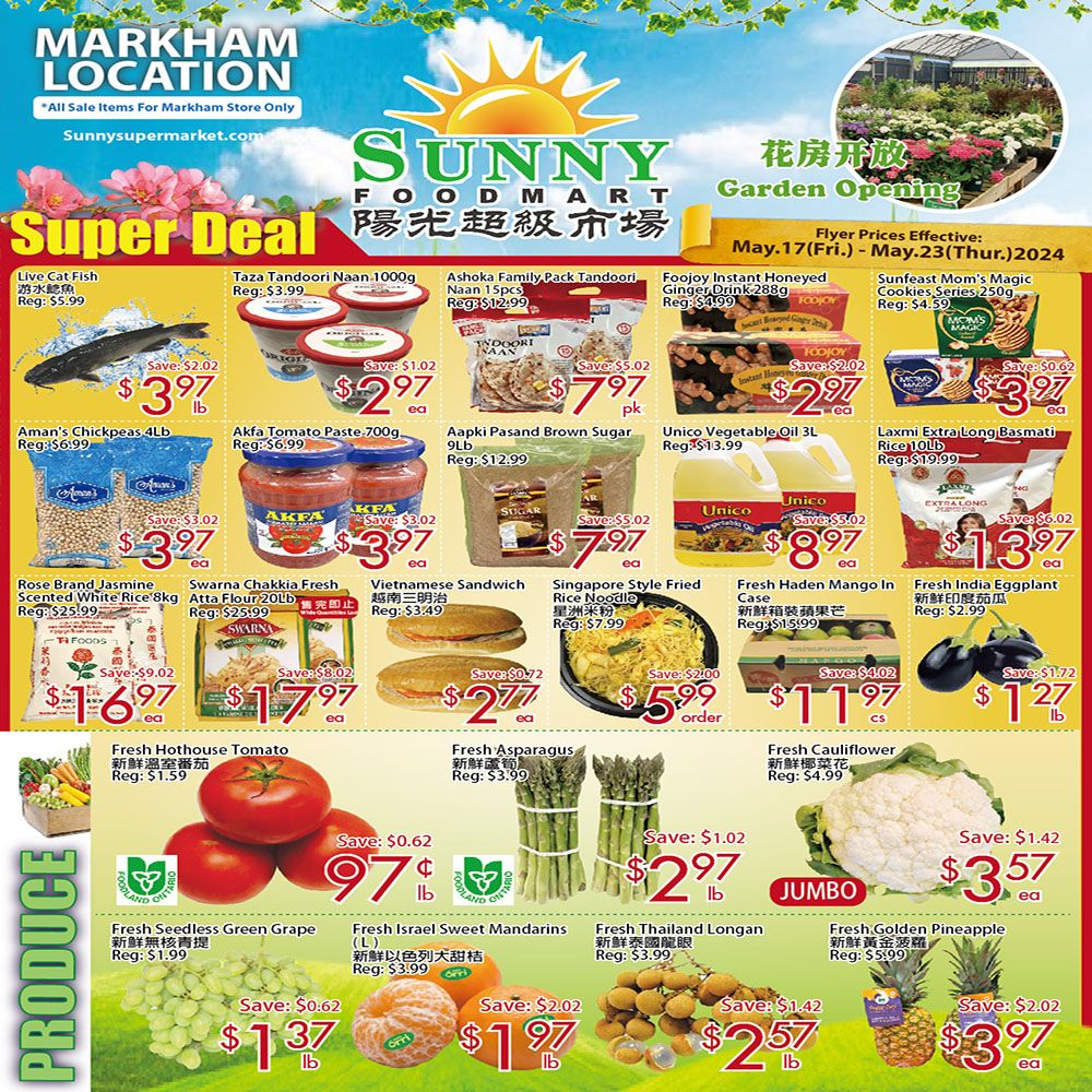 Sunny Foodmart - Markham Store - Weekly Flyer Specials