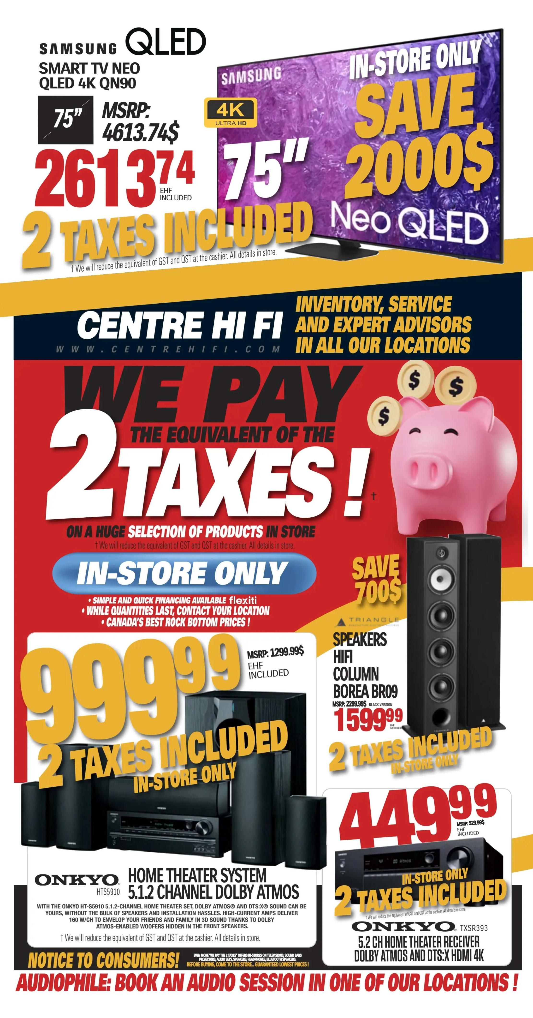 Centre Hi-Fi - Weekly Flyer Specials